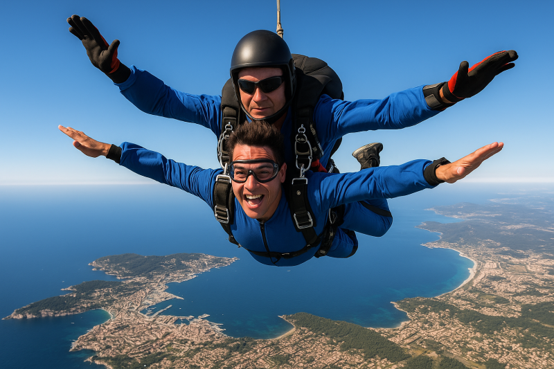 Sauter en Parachute dans le Var à Toulon